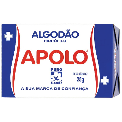 ALGODÃO APOLO HIDRÓFILO 25 GRAMAS