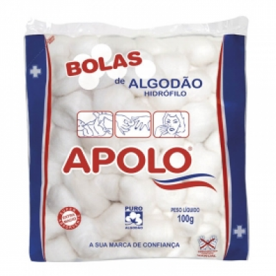 ALGODÃO APOLO BOLAS BRANCA 100G