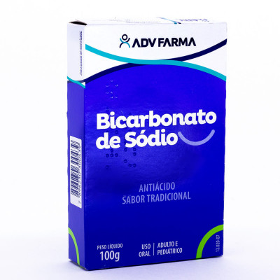 BICARBONATO DE SÓDIO 100 GRAMAS ADV FARMA