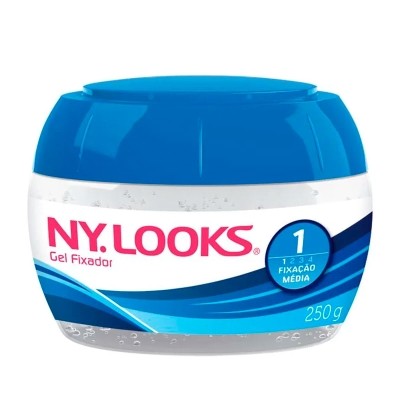 GEL FIXADOR NY LOOKS FIXAÇÃO MÉDIA 250G