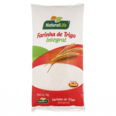 FARINHA DE TRIGO NATURAL LIFE INTEGRAL 1KG