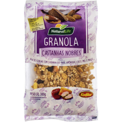 GRANOLA NATURAL LIFE CASTANHAS NOBRES 300G