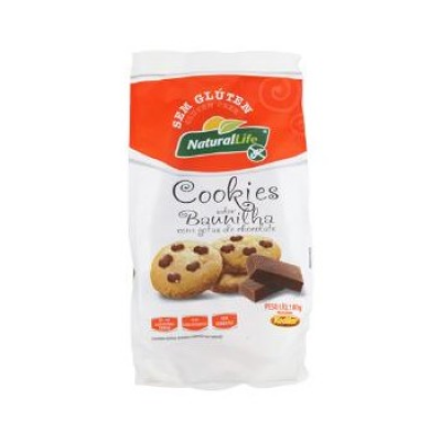 COOKIE NATURAL LIFE BAUNILHA COM GOTAS DE CHOCOLATE S/ GLÚTEN 180G