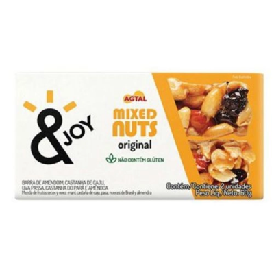 BARRA MIXED NUTS AGTAL ORIGINAL 60G