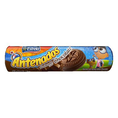 BISCOITO RECHEADO ESTRELA ANTENADOS CHOCOLATE 120G