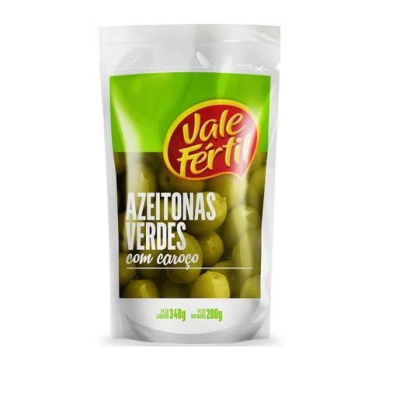 AZEITONA VERDE VALE FÉRTIL COM CAROÇO 200G