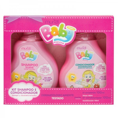 KIT SHAMPOO E CONDICIONADOR MURIEL BABY MENINA