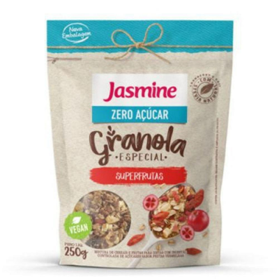 GRANOLA JASMINE ZERO AÇÚCAR SUPERFRUTAS 250 G