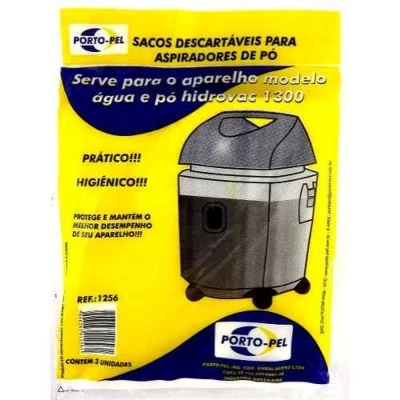 SACOS DESCARTÁVEIS PARA ASPIRADOR DE PÓ MODELO ÁGUA E PÓ HIDROVAC 1300 COM 03 UN