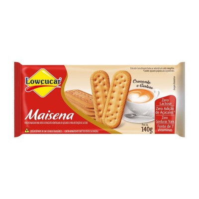 BISCOITO MAISENA LOWÇUCAR 140G