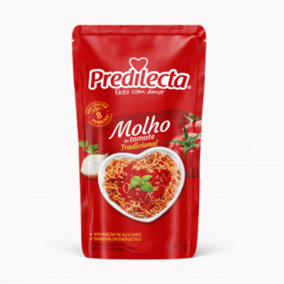 MOLHO DE TOMATE TRADICIONAL PREDILECTA 340 GRAMAS