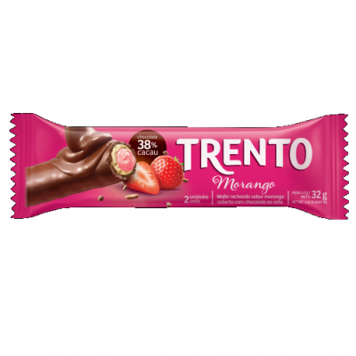 CHOCOLATE TRENTO MORANGO 32 GRAMAS