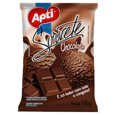 PÓ PARA SORVETE APTI CHOCOLATE 120G