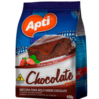 MISTURA PARA BOLO APTI CHOCOLATE 400 GRAMAS