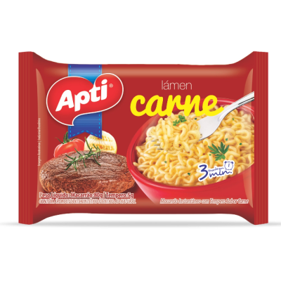 MACARRÃO INSTANTÂNEO APTI CARNE 85G