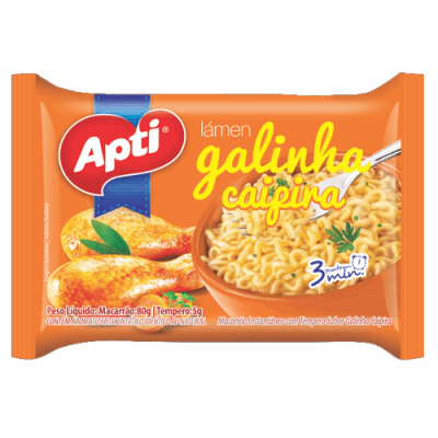 MACARRÃO INSTANTÂNEO APTI GALINHA CAIPIRA 85G