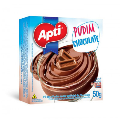 PÓ PARA PUDIM APTI CHOCOLATE 50 GRAMAS