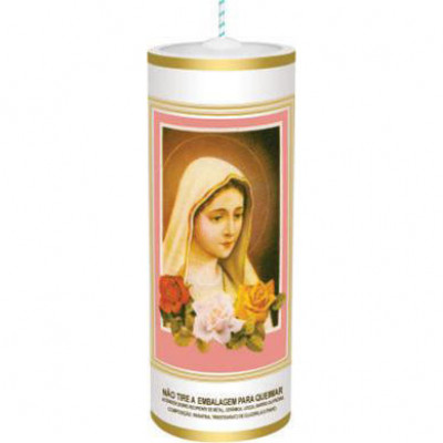 VELA VISÃO NOSSA SENHORA ROSA MÍSTICA 320 G