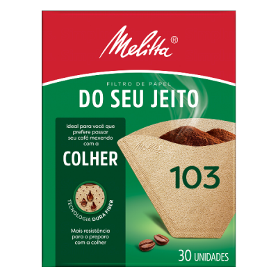 FILTRO DE PAPEL MELITTA COLHER 103 30 UNIDADES