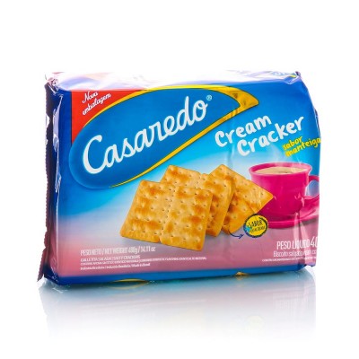 BISCOITO CREAM CRACKER CASAREDO 400G