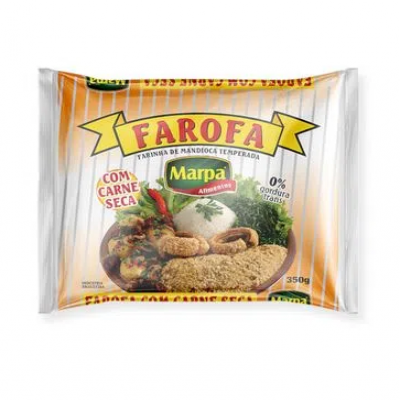 FAROFA MARPA TEMPERADA C/ CARNE SECA 350 G