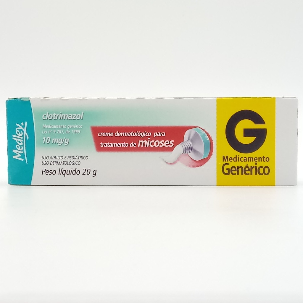 CLOTRIMAZOL 10MG/G CREME DERMATOLÓGICO GENÉRICO MEDLEY 20G