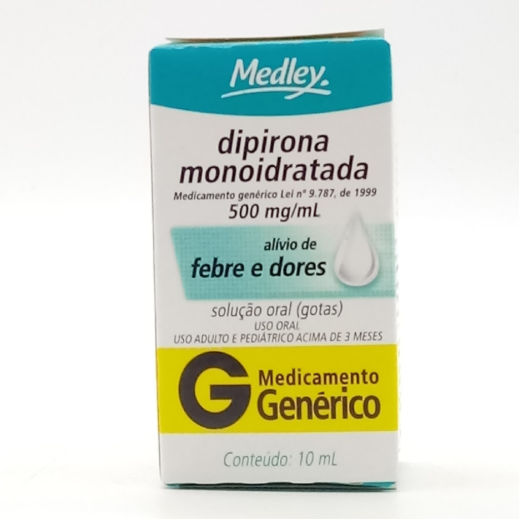 DIPIRONA SÓDICA 500MG MEDLEY 10ML GOTAS