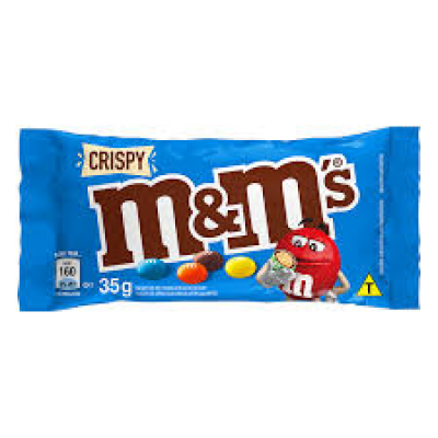 CONFEITOS M&M'S CHOCOLATE AO LEITE CRISPY 35 G