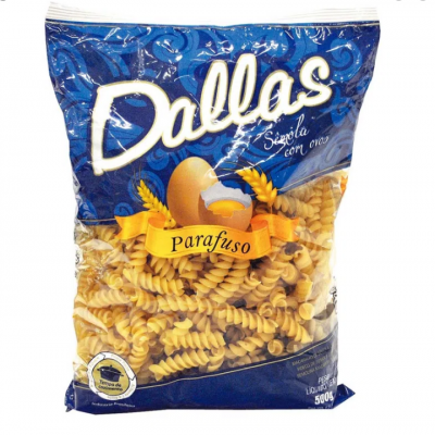 MACARRÃO DALLAS PARAFUSO COM OVOS 500 G
