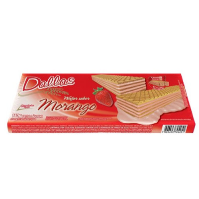 WAFER DALLAS SABOR MORANGO 110 G