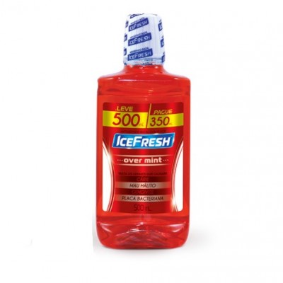 ANTISSÉPTICO ICEFRESH OVER MINT LEVE 500 ML PAGUE 350 ML