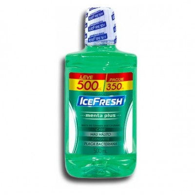 ANTISSÉPTICO ICEFRESH MENTA LEVE 500 ML PAGUE 350 ML