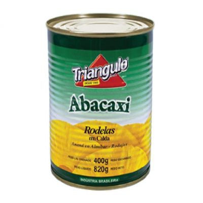 ABACAXI RODELAS EM CALDA TRIANGULO 400G/820G