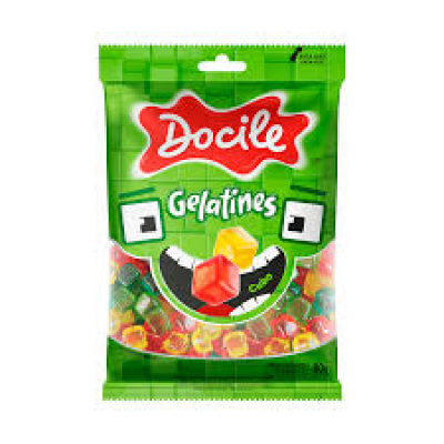 GELATINES DOCILE CUBO SORTIDO 80 G