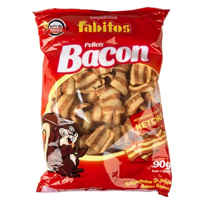 SALGADINHO FABITOS PELET BACON 90G