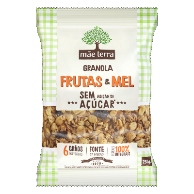 GRANOLA MÃE TERRA FRUTAS & MEL 250G