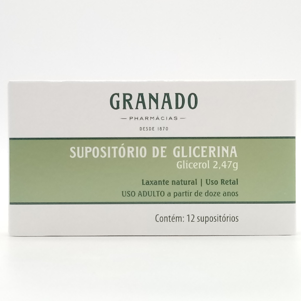 SUPOSITORIO GLICERINA ADULTO 12 UNIDADES GRANADO