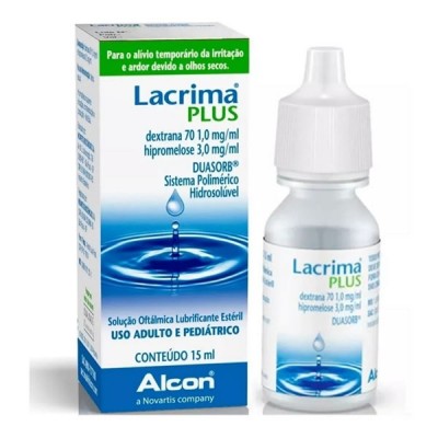 LACRIMA PLUS 1+3MG SOLUÇÃO  OFTALMOLÓGICA   ALCON 15ML