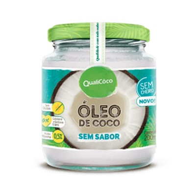 ÓLEO COCO SEM SABOR QUALICOCO 200 ML