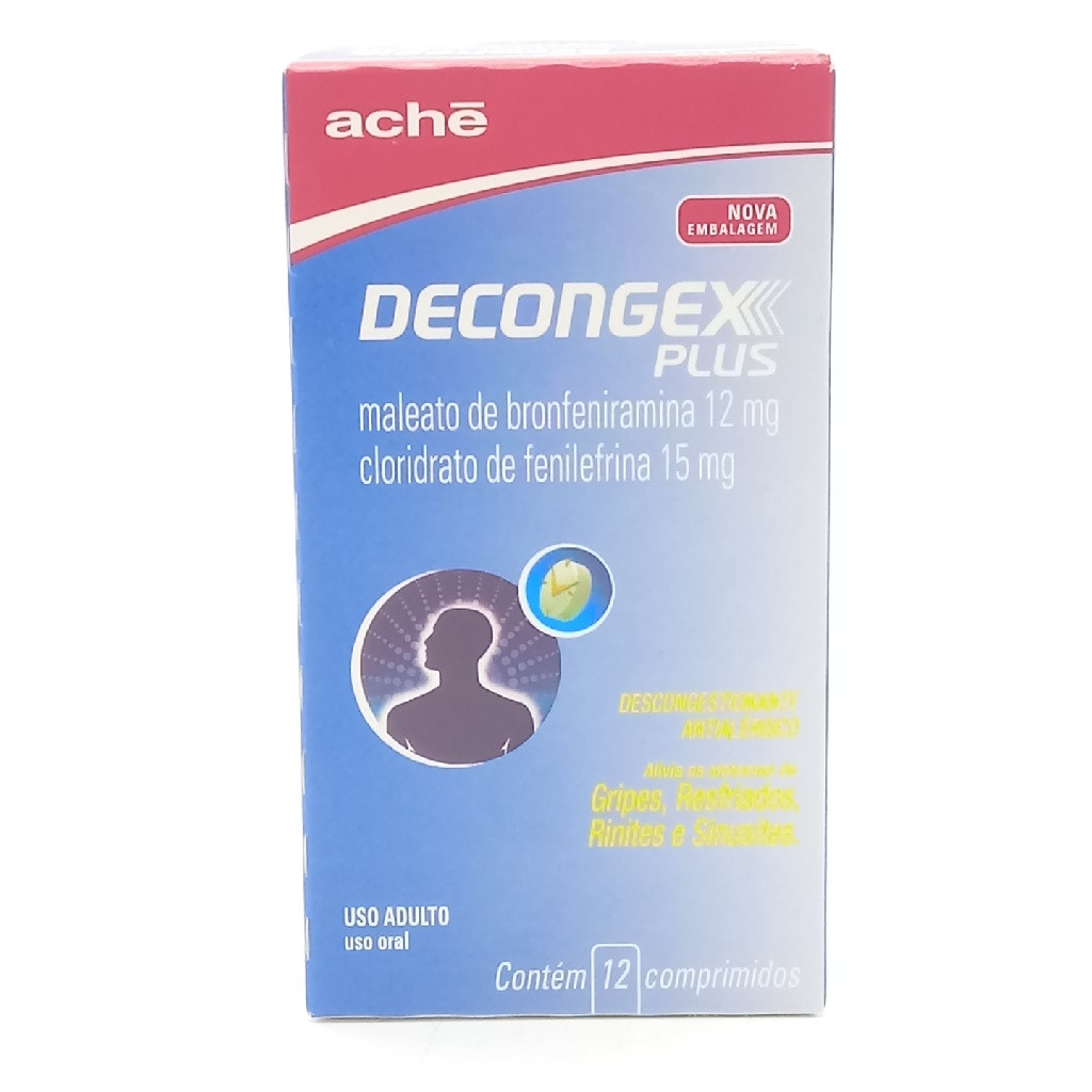 DECONGEX PLUS 12 COMPRIMIDOS ACHÉ