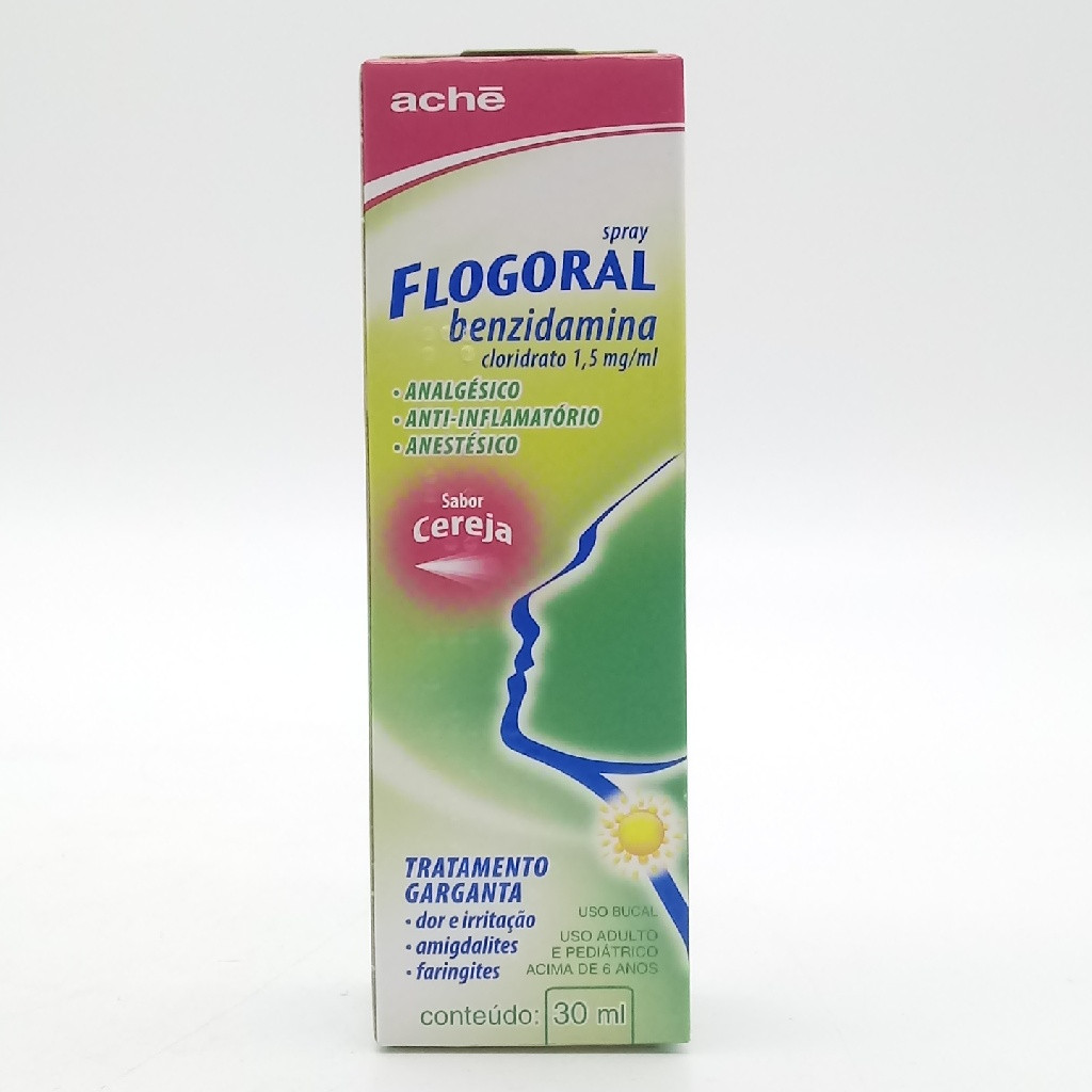 FLOGORAL SPRAY 30ML SABOR CEREJA ACHÉ