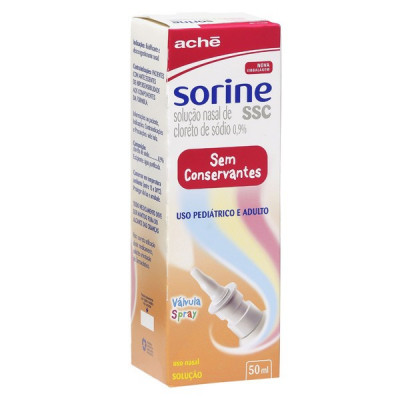 SORINE SSC SPRAY NASAL COM 50ML SEM CONSERVANTES