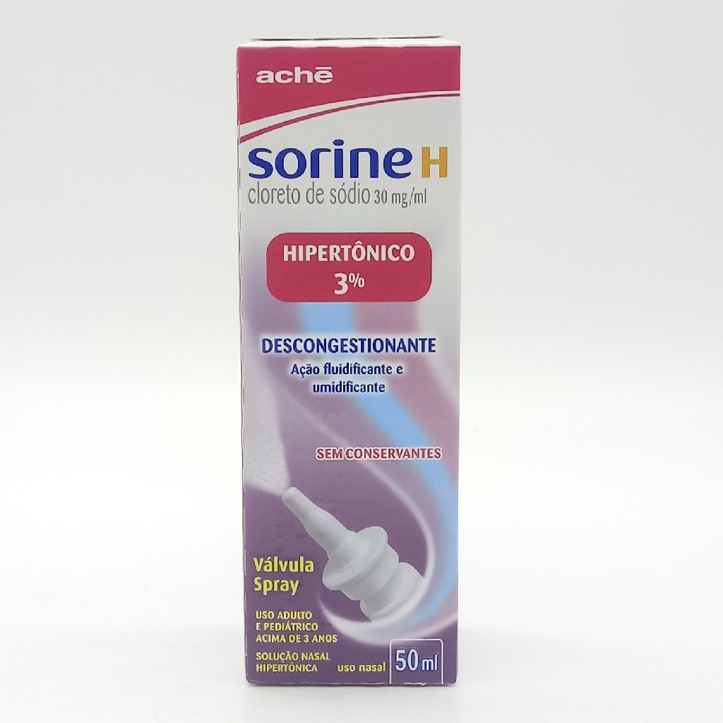 SORINE HIPERTÔNICO 3% SOLUÇÃO NASAL COM 50ML ACHÉ