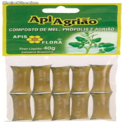 APIAGRIÃO COMPOSTO DE MEL E EXTRATO DE PRÓPOLIS 10 SACHÊS 40G