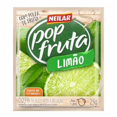 REFRESCO POP FRUTA LIMÃO 25G