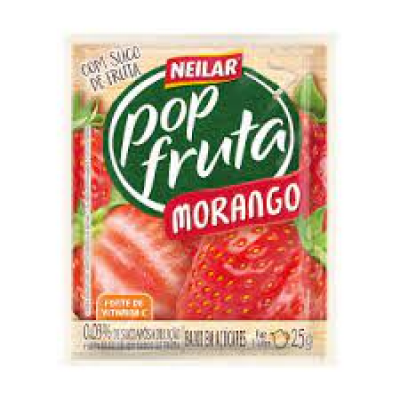 REFRESCO POP FRUTA MORANGO 25G