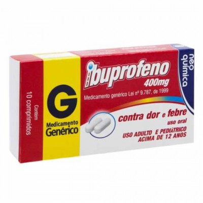 GENÉRICO IBUPROFENO 400MG 10 COMPRIMIDOS NEO QUÍMICA