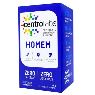 CENTROTABS HOMEM 60 COMPRIMIDOS