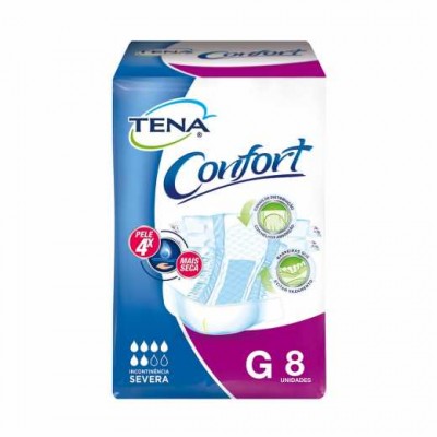 FRALDA GERIÁTRICA TENA CONFORT G 8 UNIDADES