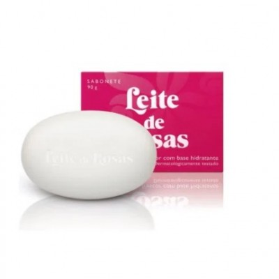SABONETE LEITE DE ROSAS HIDRATANTE 90G